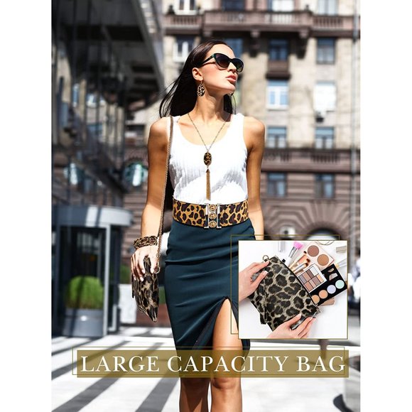 New 6 Pieces Leopard Jewelry Set for Women, Leopard Earrings Bracelets M… - Picture 4 of 5